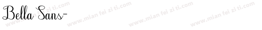 Bella Sans字体转换